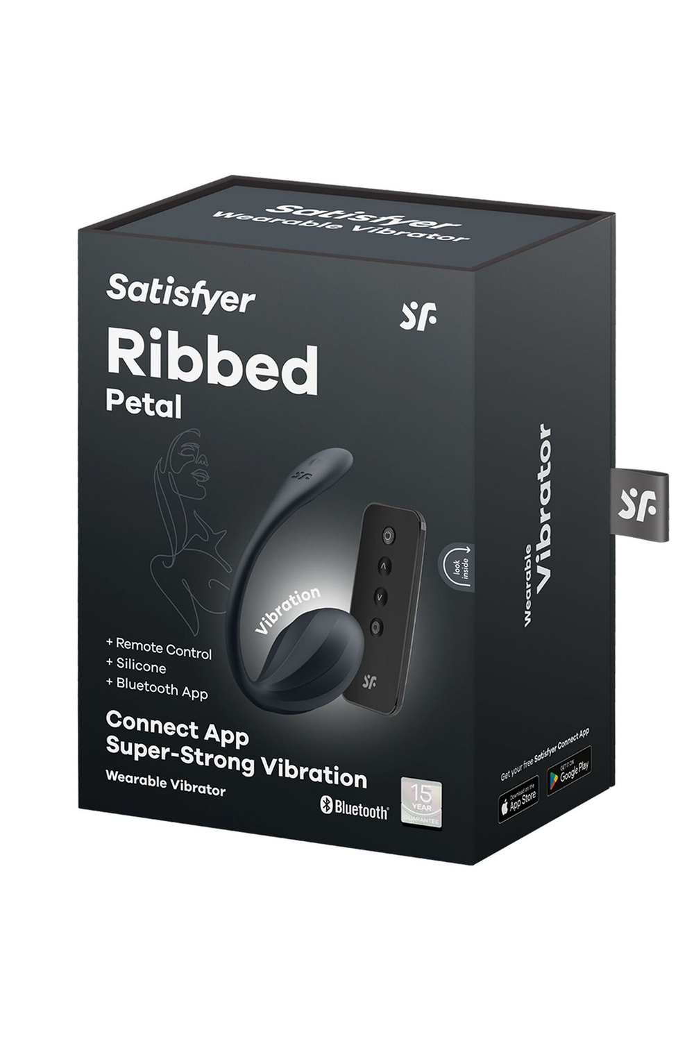 Виброяйцо ribbed petal с пультом ду