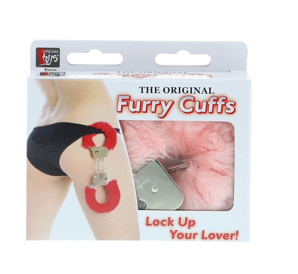 Металлические наручники с меховой опушкой metal handcuff with plush
