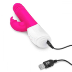Пульсирующий вибромассажер G-Spot Thrusting Rabbit - 24 см.