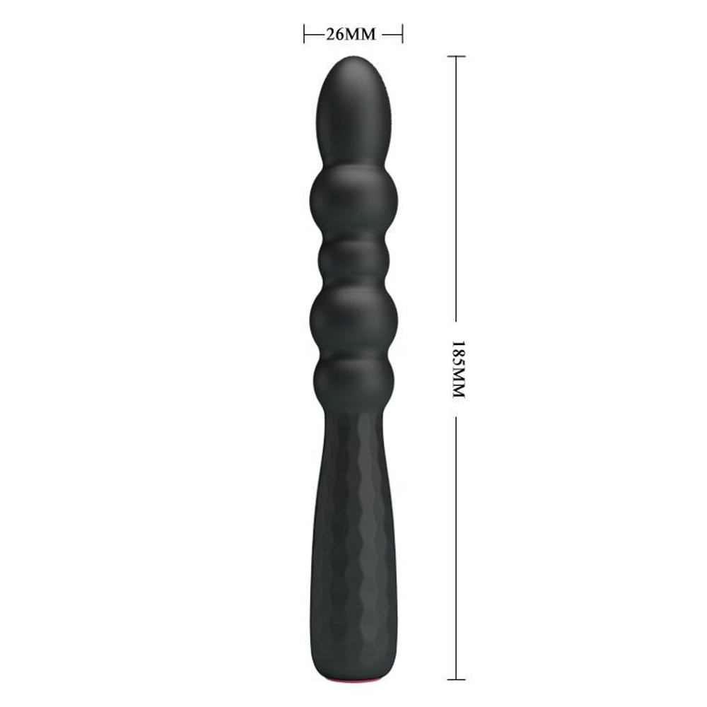 Черный гнущийся вибратор monroe - 18,5 см.