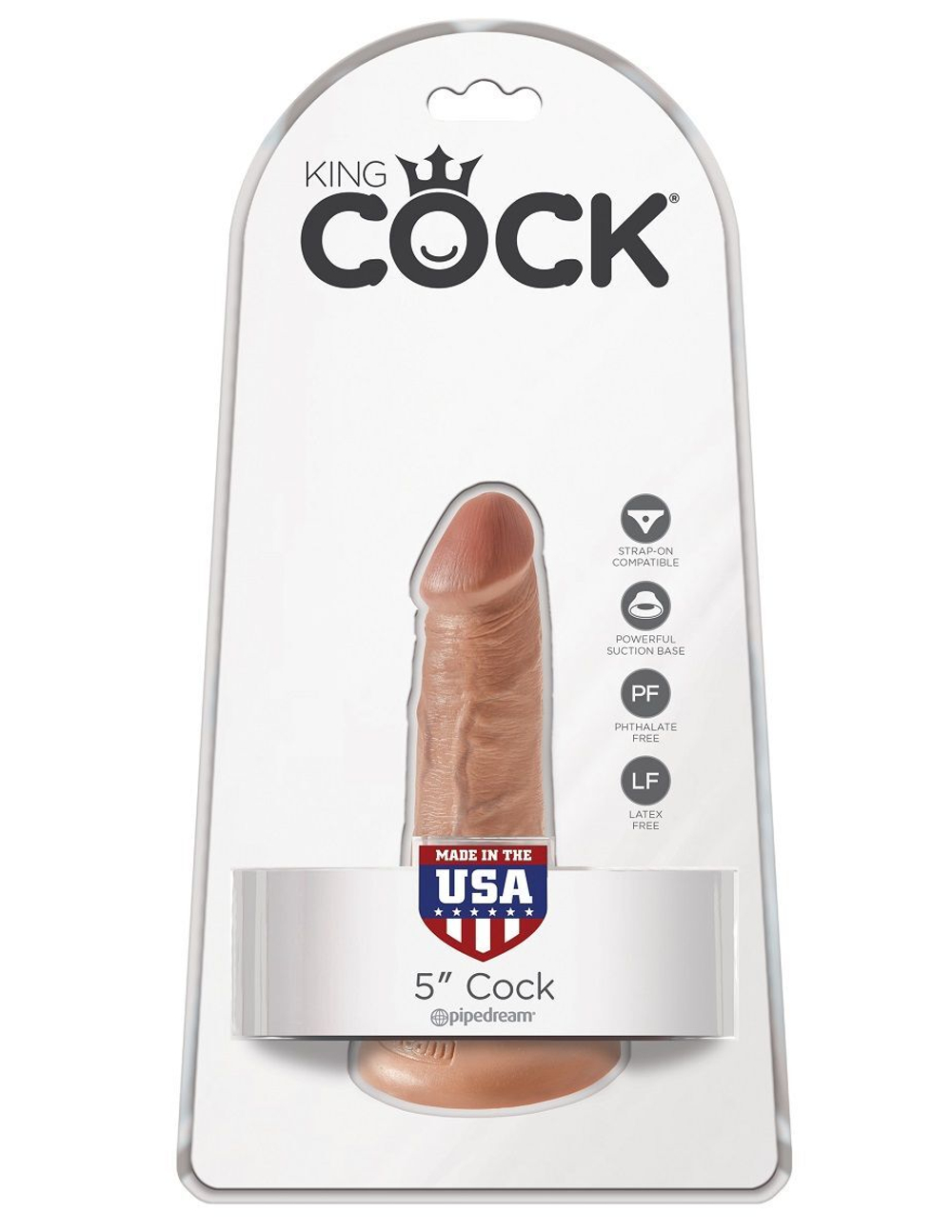 Анальный фаллоимитатор-мулат на присоске 5  cock - 14 см.