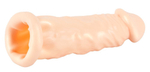 Телесная насадка-удлинитель silicone extension - 19 см.