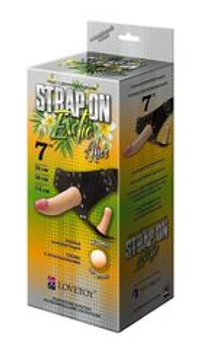 Пояс-трусики с 2 насадками Exotic-Alice - 18 и 10,5 см.