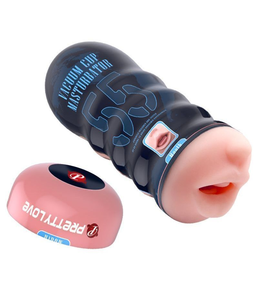 Реалистичный ротик для удовольствий Vacuum Cup Delight