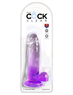 Фаллоимитатор с мошонкой на присоске 7’’ cock with balls - 20,3 см.