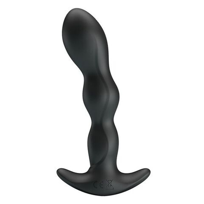 Черный анальный стимулятор простаты с вибрацией special anal massager - 14,5 см.