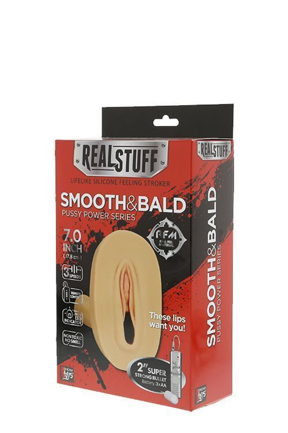 Супер реалистичный мягкий мастурбатор с вибрацией RealSmooth V2