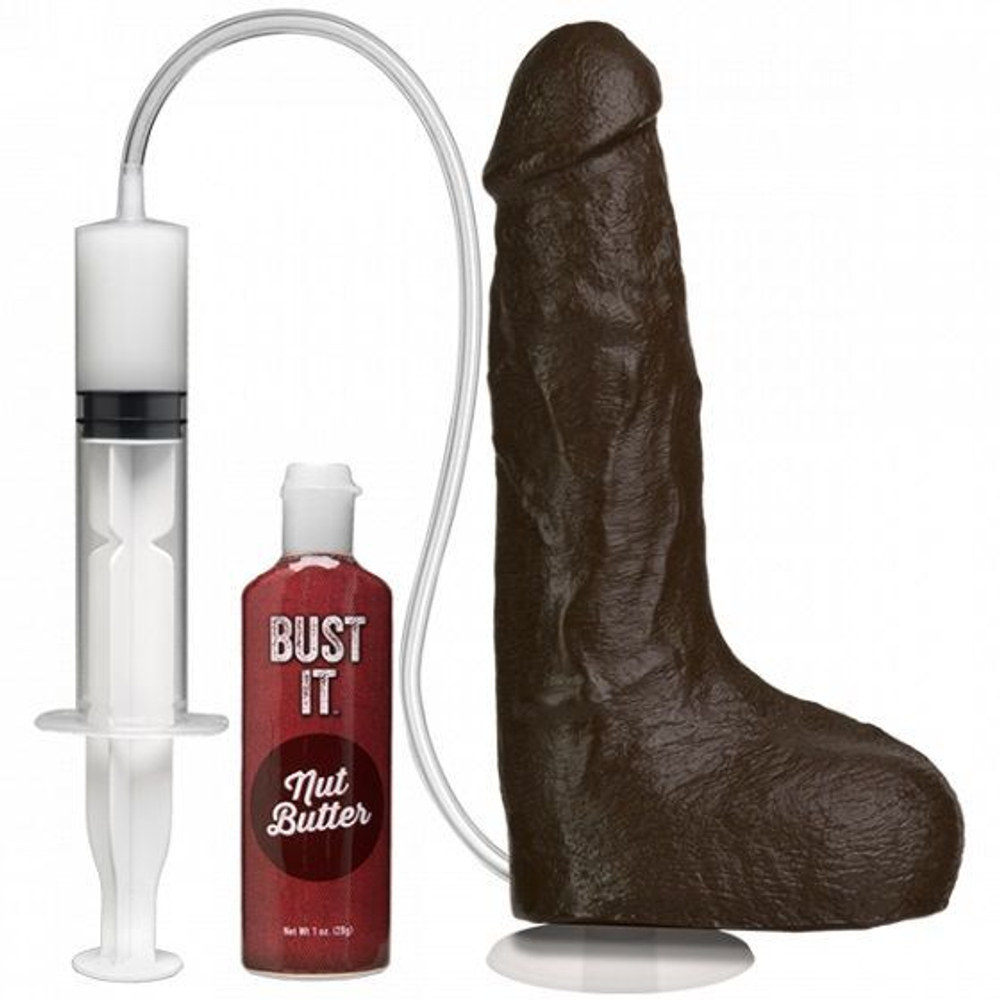 Фаллоимитатор с имитацией семяизвержения bust it squirting realistic cock - 23,36 см.