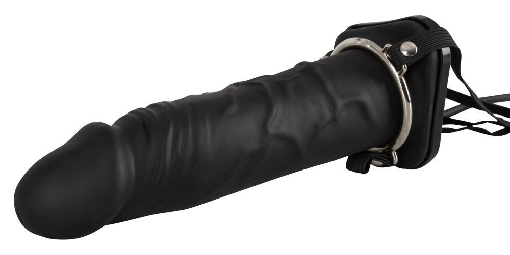 Полый страпон с эффектом увеличения inflatable strap-on - 18,5 см.