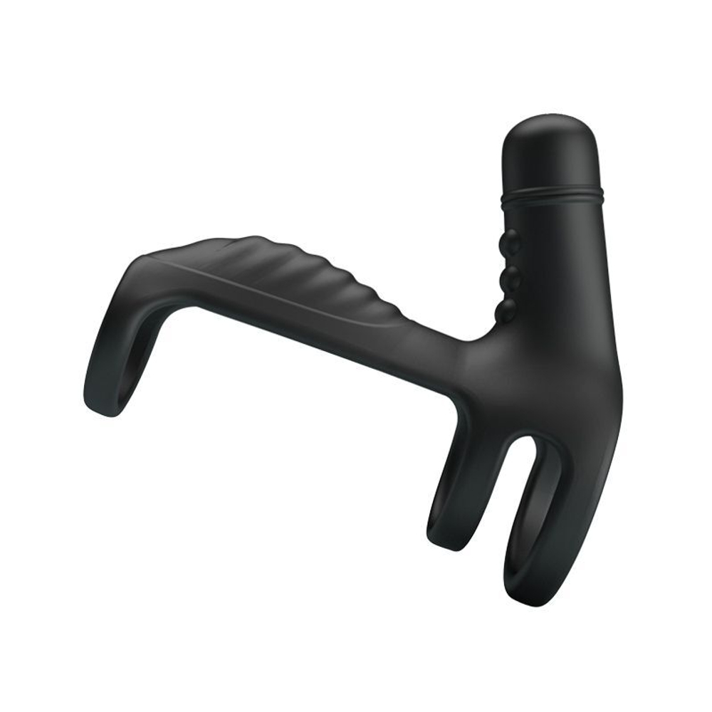 Черная вибронасадка на пенис vibrating penis sling