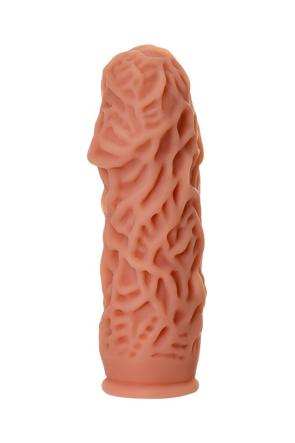 Насадка на фаллос с рельефными складочками extreme sleeve 012 m-size - 14,7 см.