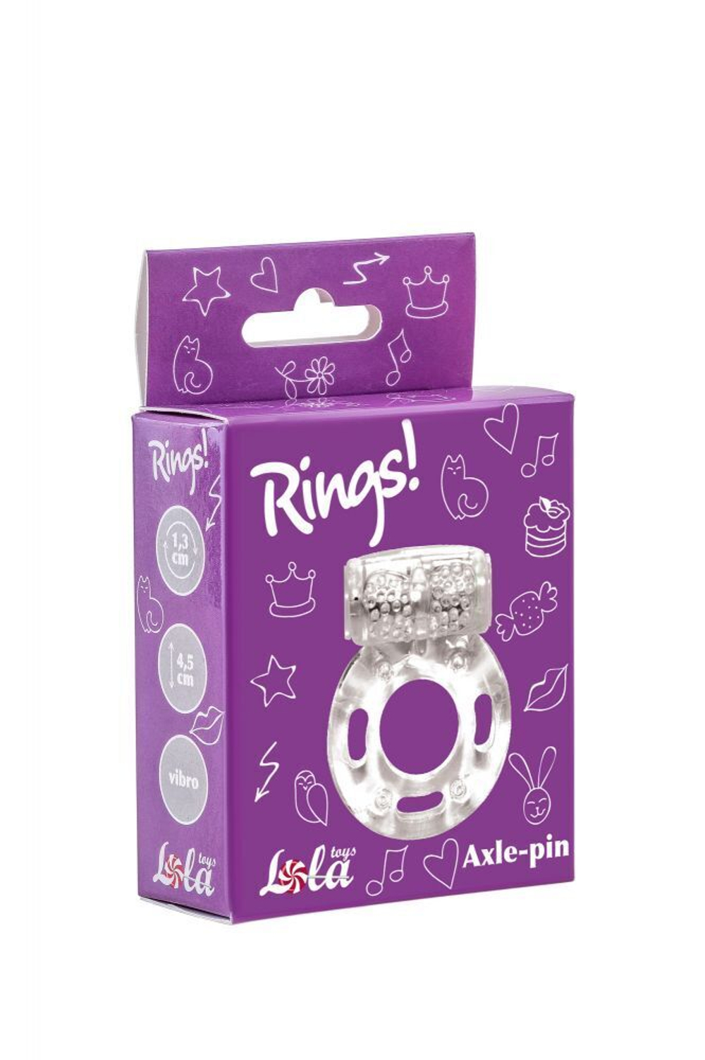 Эрекционное кольцо с вибрацией rings axle-pin