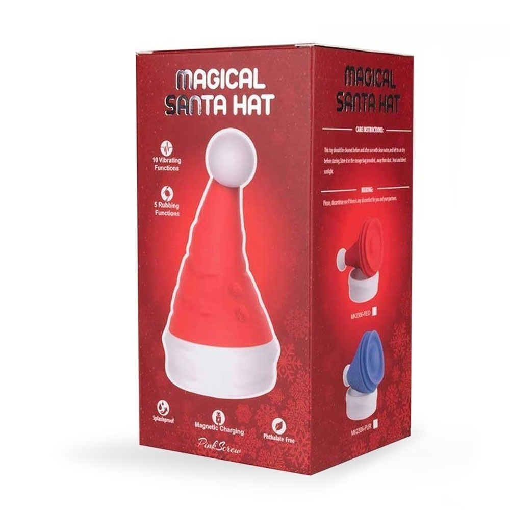 Вибростимулятор в форме колпака magical santa hat