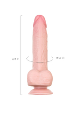 Телесный реалистичный фаллоимитатор my dear - 22,5 см.