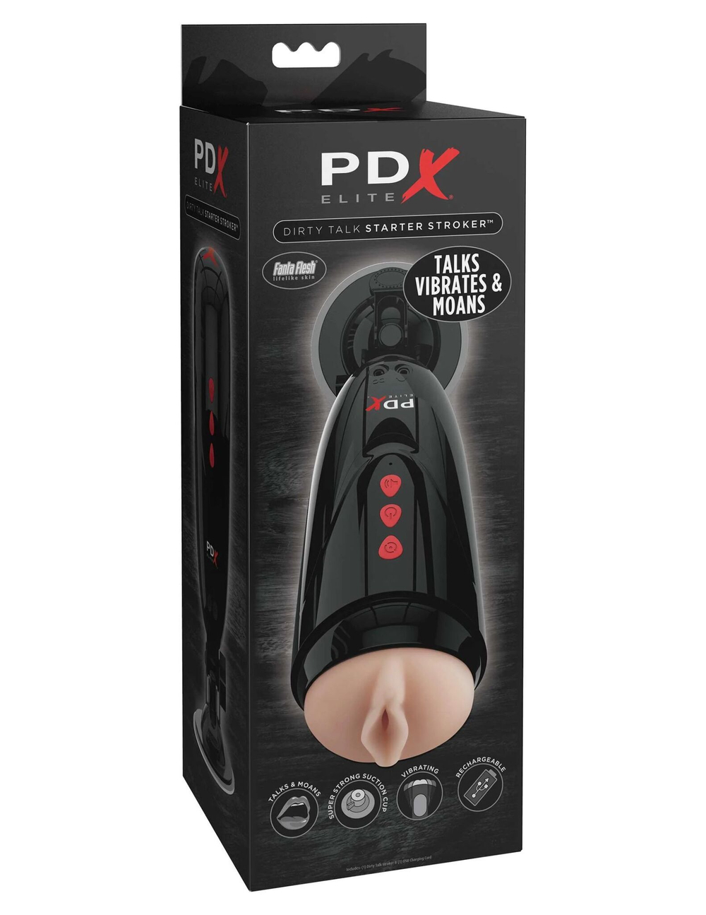 Мастурбатор-вагина с вибрацией dirty talk starter stroker