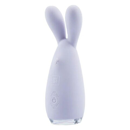 Сиреневый мини-вибратор reba с мягкими ушками