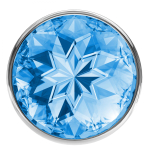 Металическая анальная пробка diamond sparkle с кристаллом