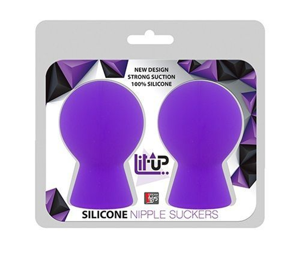 Фиолетовые присоски для груди lit-up nipple suckers small purple