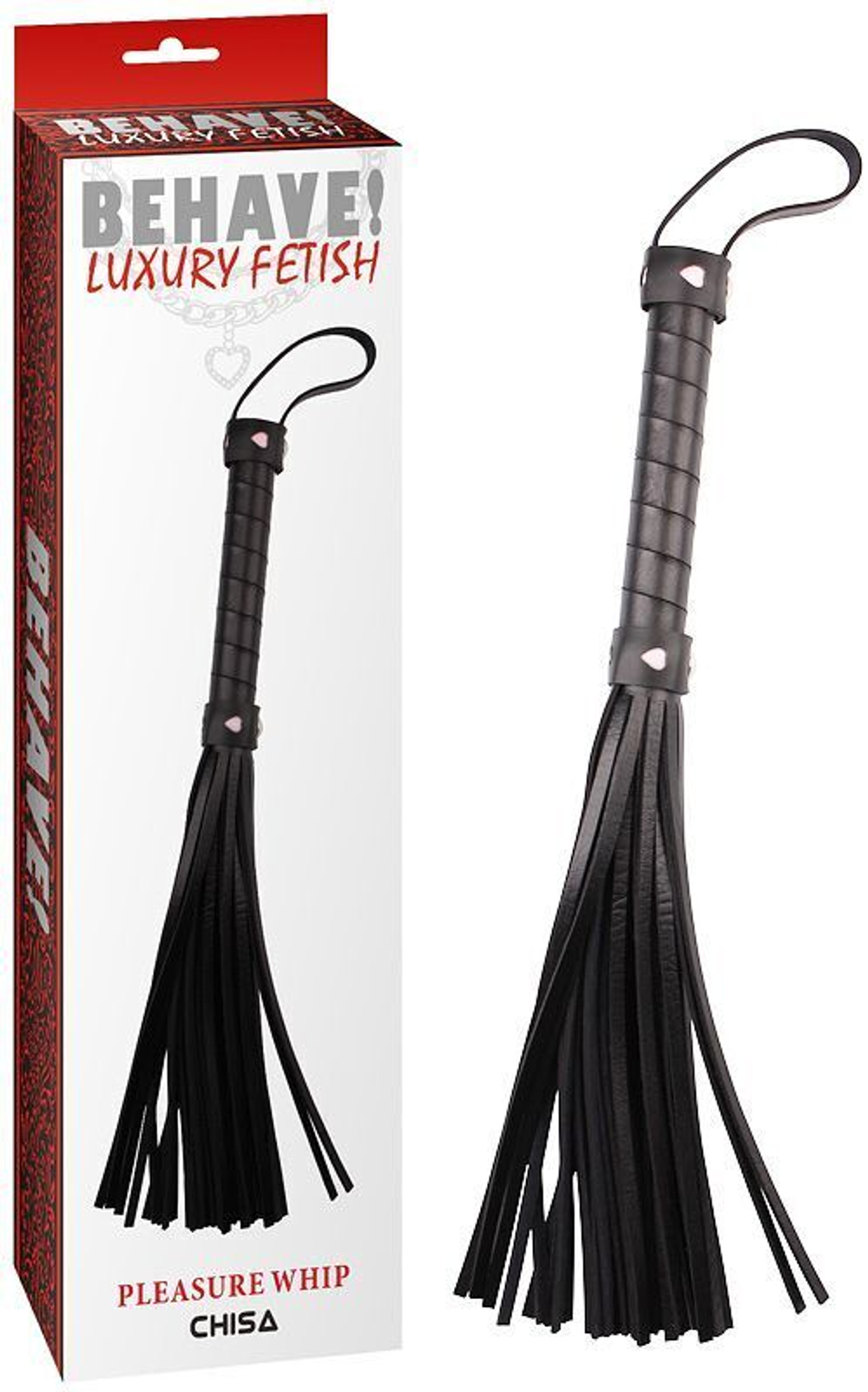 Черная многохвостая плеть pleasure whip - 46 см.