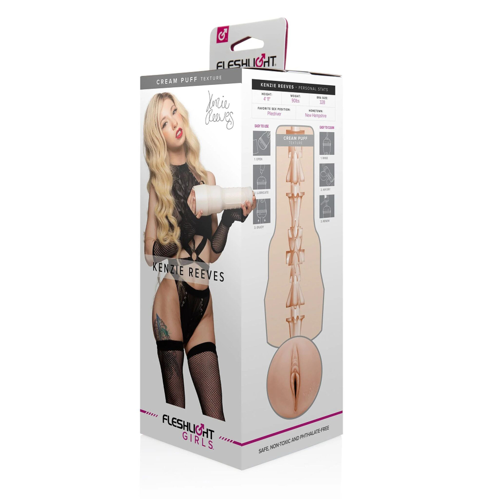 Мастурбатор-вагина fleshlight girls - kenzie reeves cream puff