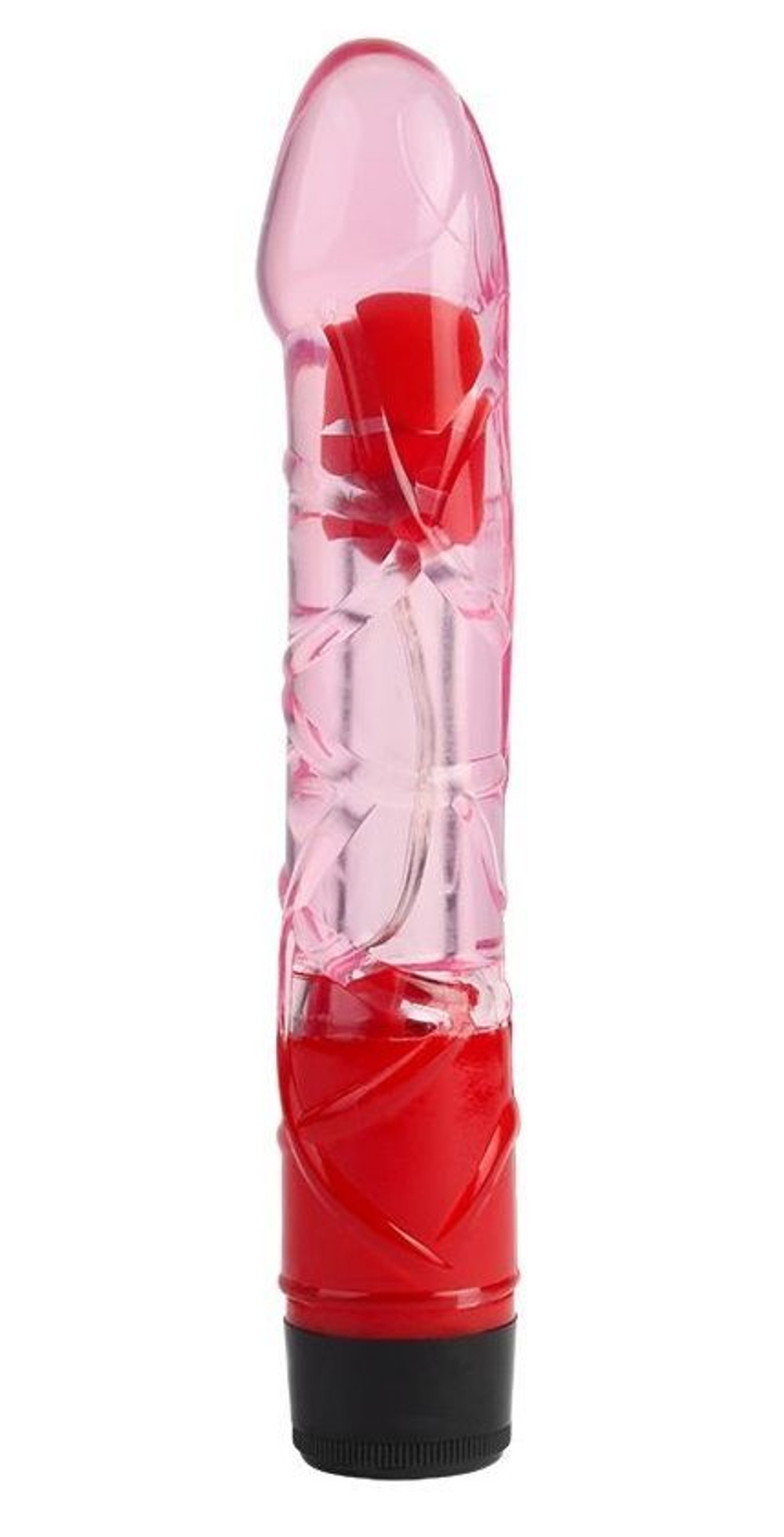 Розовый реалистичный вибратор 9 inch realistic vibe - 23 см.