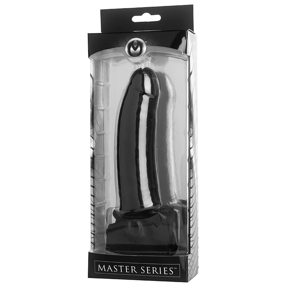 Черный кляп-страпон masters mini face fuck strap-on - 14 см.