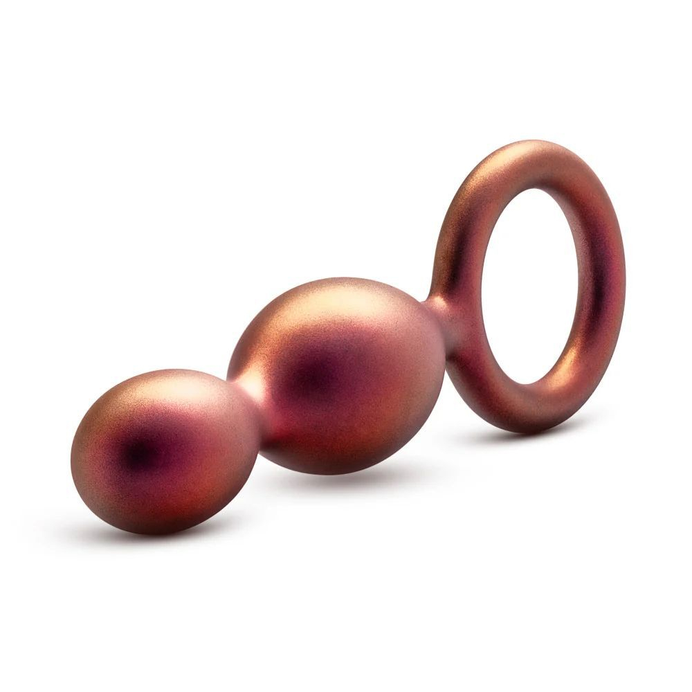 Анальная виброёлочка triplet anal beads - 14 см.
