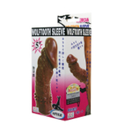 Коричневая насадка на пенис wolftooth sleeve - 13 см.