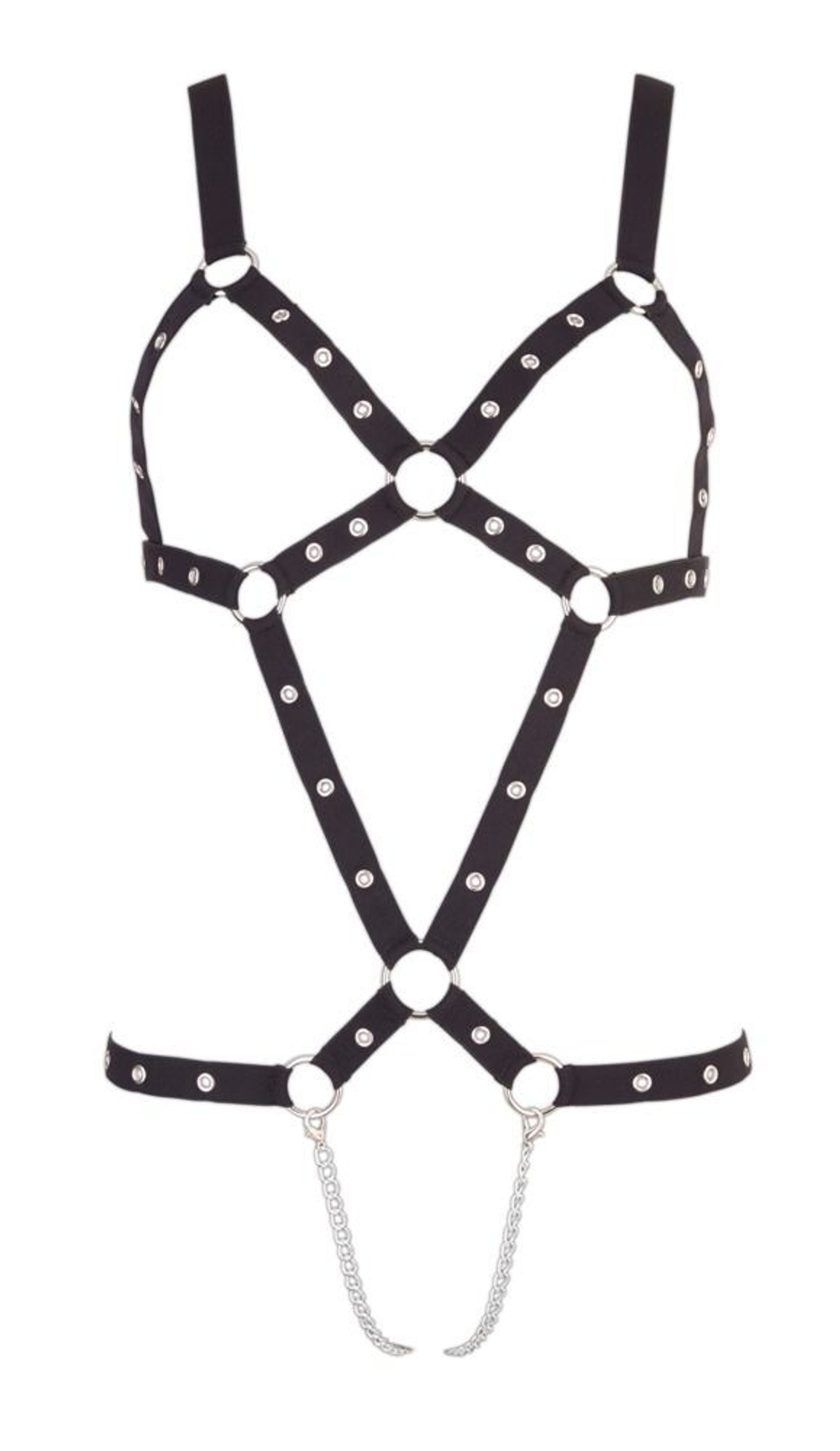 Эластичное боди с цепочками bad kitty strap body