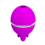 Лиловый двусторонний вибростимулятор клитора gemini ball