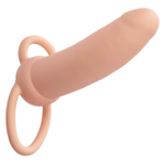 Телесная вибронасадка для двойного проникновения rechargeable thick dual penetrator - 14 см.