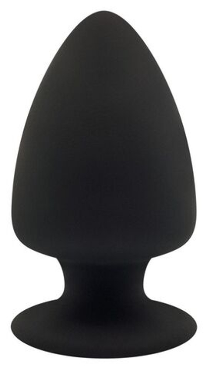 Черная анальная втулка Premium Silicone Plug