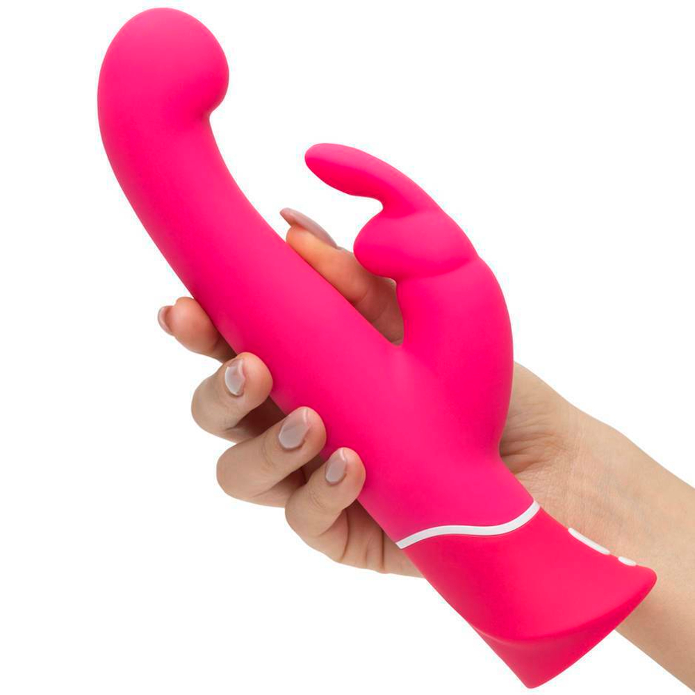 Розовый вибратор-кролик G-Spot Rechargeable Rabbit Vibrator - 24 см.