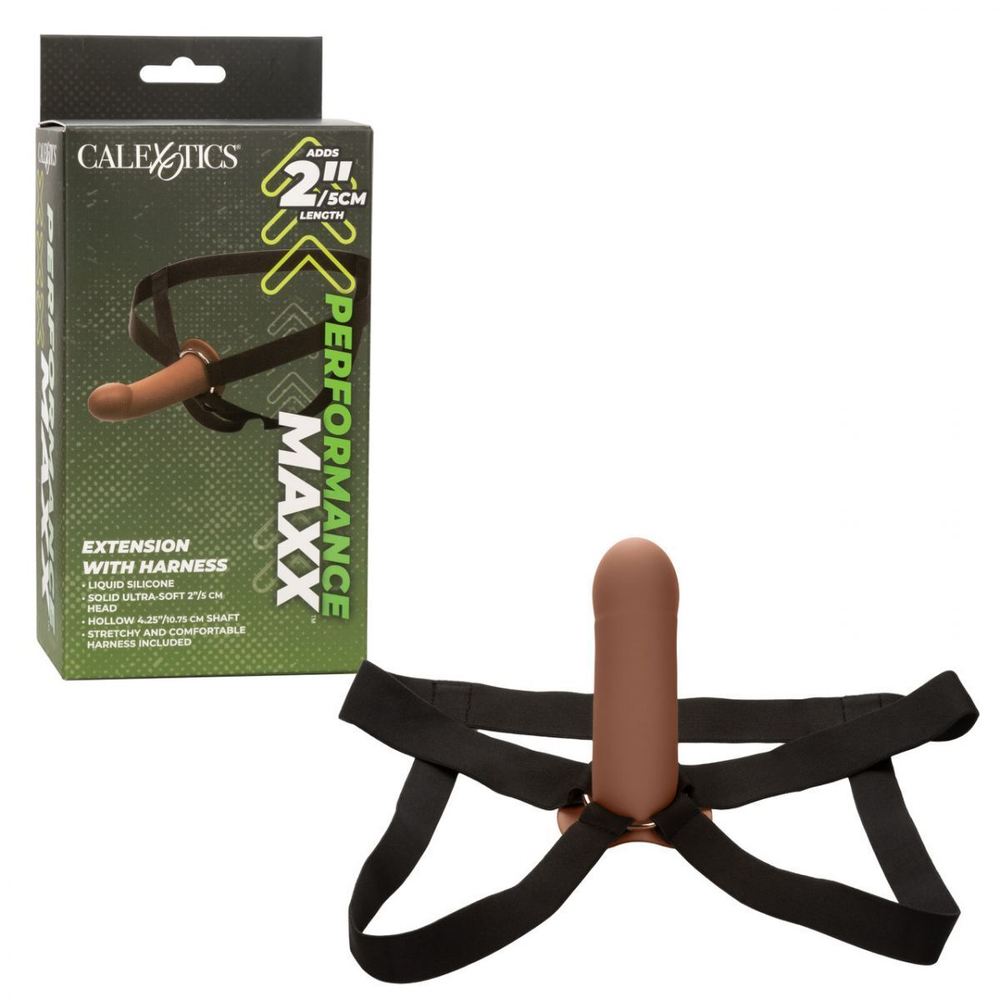 Фаллопротез из силикона extension with harness - 15,75 см.