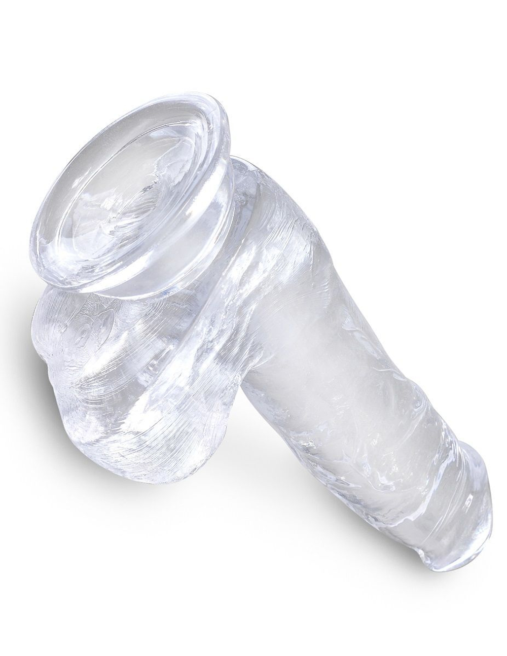 Фаллоимитатор king cock clear 6  cock with balls - 17,8 см.