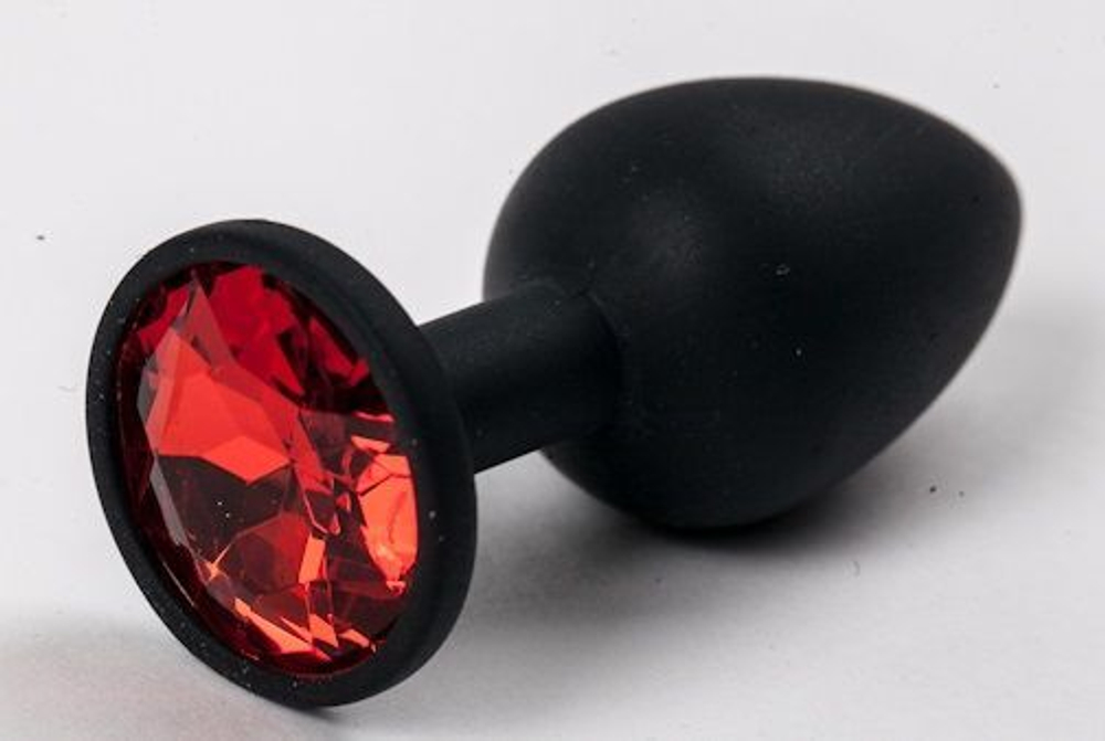 Силиконовая пробка со стразом - 7,1 см.