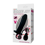 Анальная пробка с вибрацией и пультом управления remote control vibrating plug - 11 см.