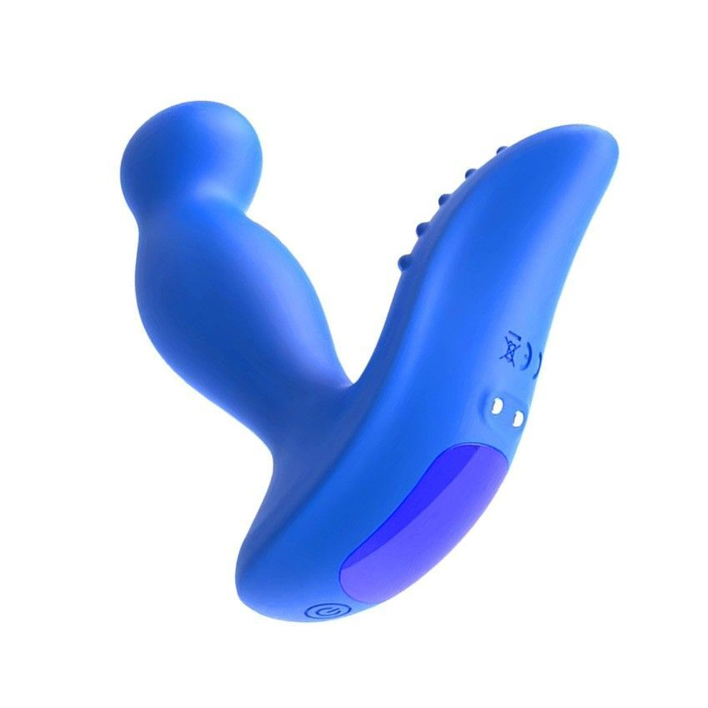 Синий вибромассажер простаты 3,5’’ p-spot massager - 12,5 см.