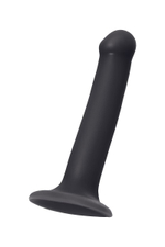 Черный фаллос на присоске silicone bendable dildo
