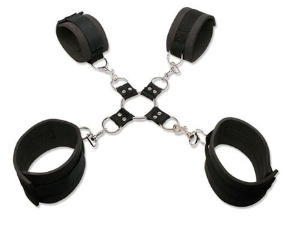 Наручники и наножники с фиксацией extreme hog-tie kit