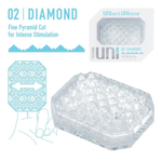 Прозрачный мастурбатор-стимулятор tenga uni diamond