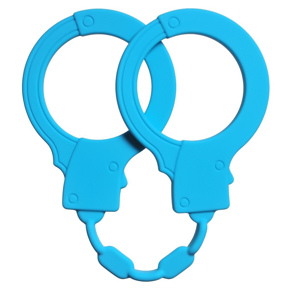 Силиконовые наручники stretchy cuffs turquoise