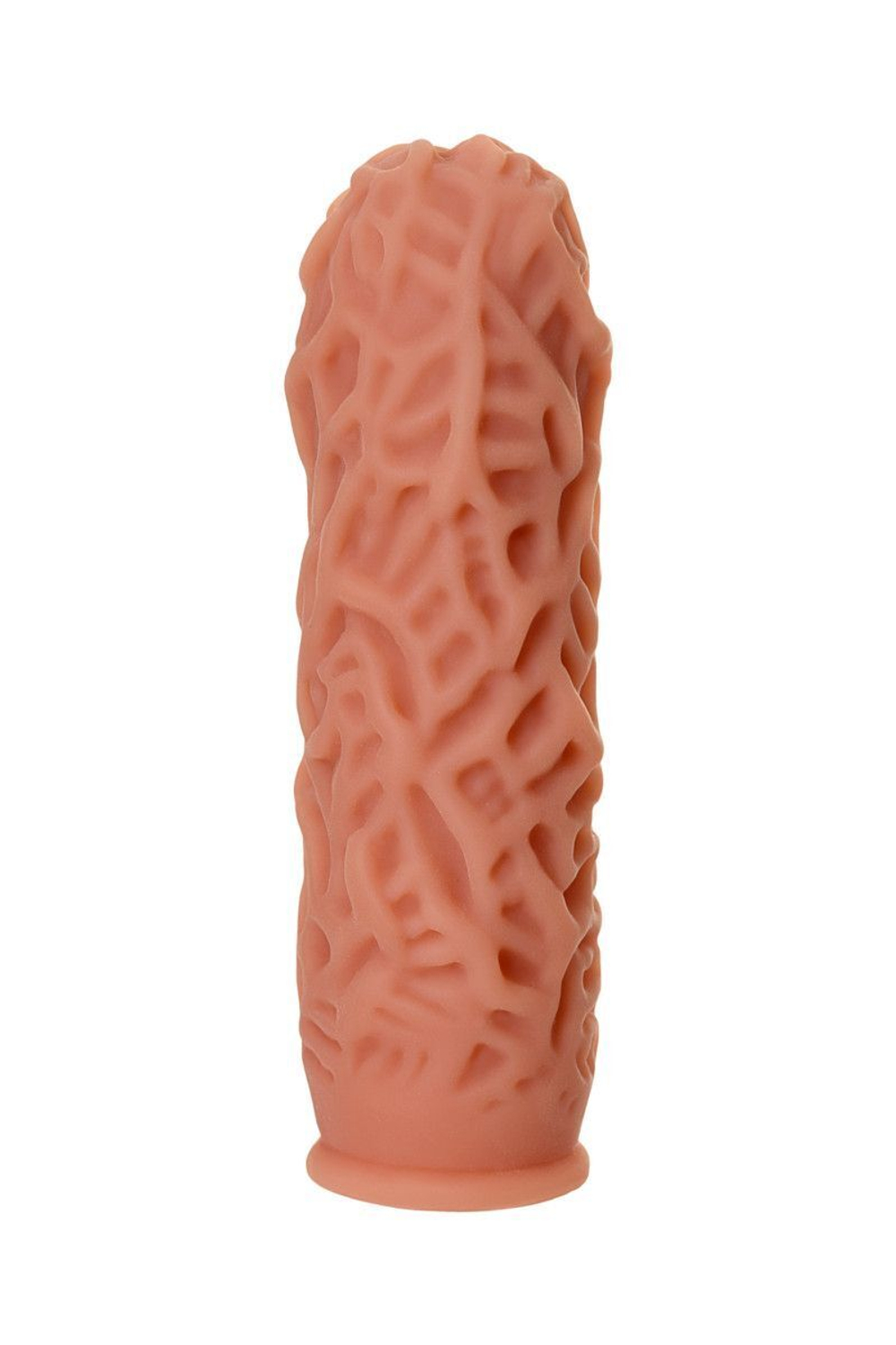 Насадка на фаллос с рельефными складочками extreme sleeve 012 m-size - 14,7 см.