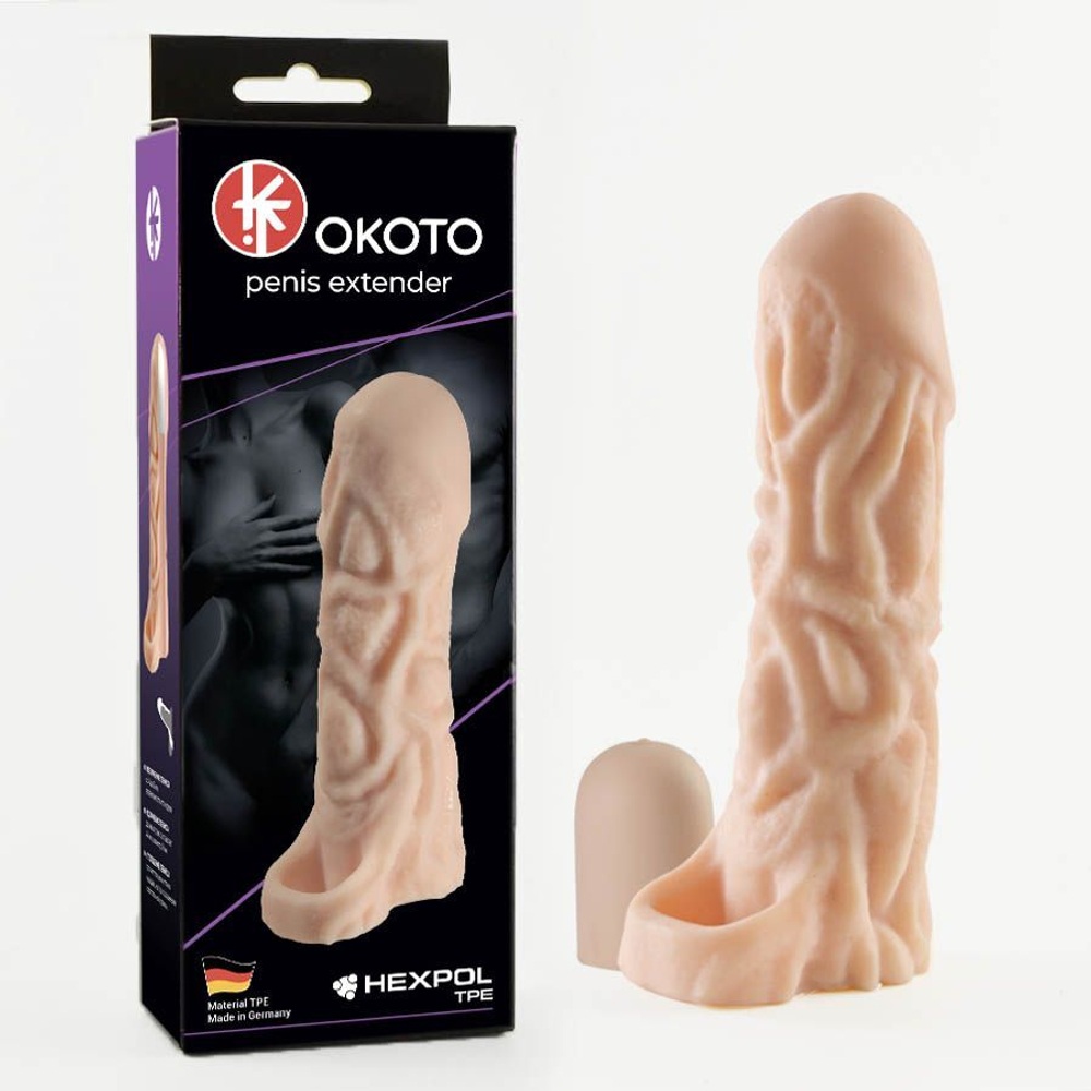 Насадка-удлинитель okoto с рельефом поверхности - 16 см.