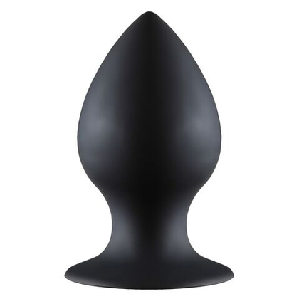Чёрная анальная пробка thick anal plug small - 7,8 см.