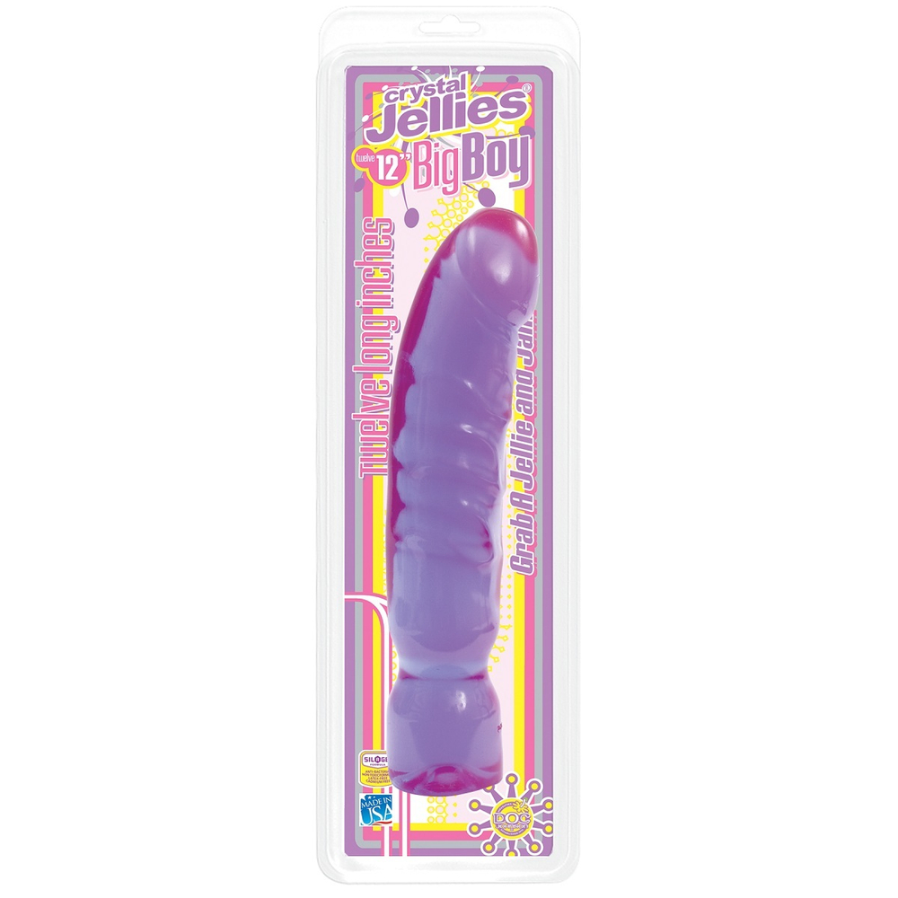 Большой розовый фаллоимитатор crystal big boy - 29,5 см.