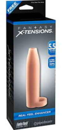 Насадка-расширитель с кольцом для подхвата мошонки Real Feel Enhancer - 14 см.