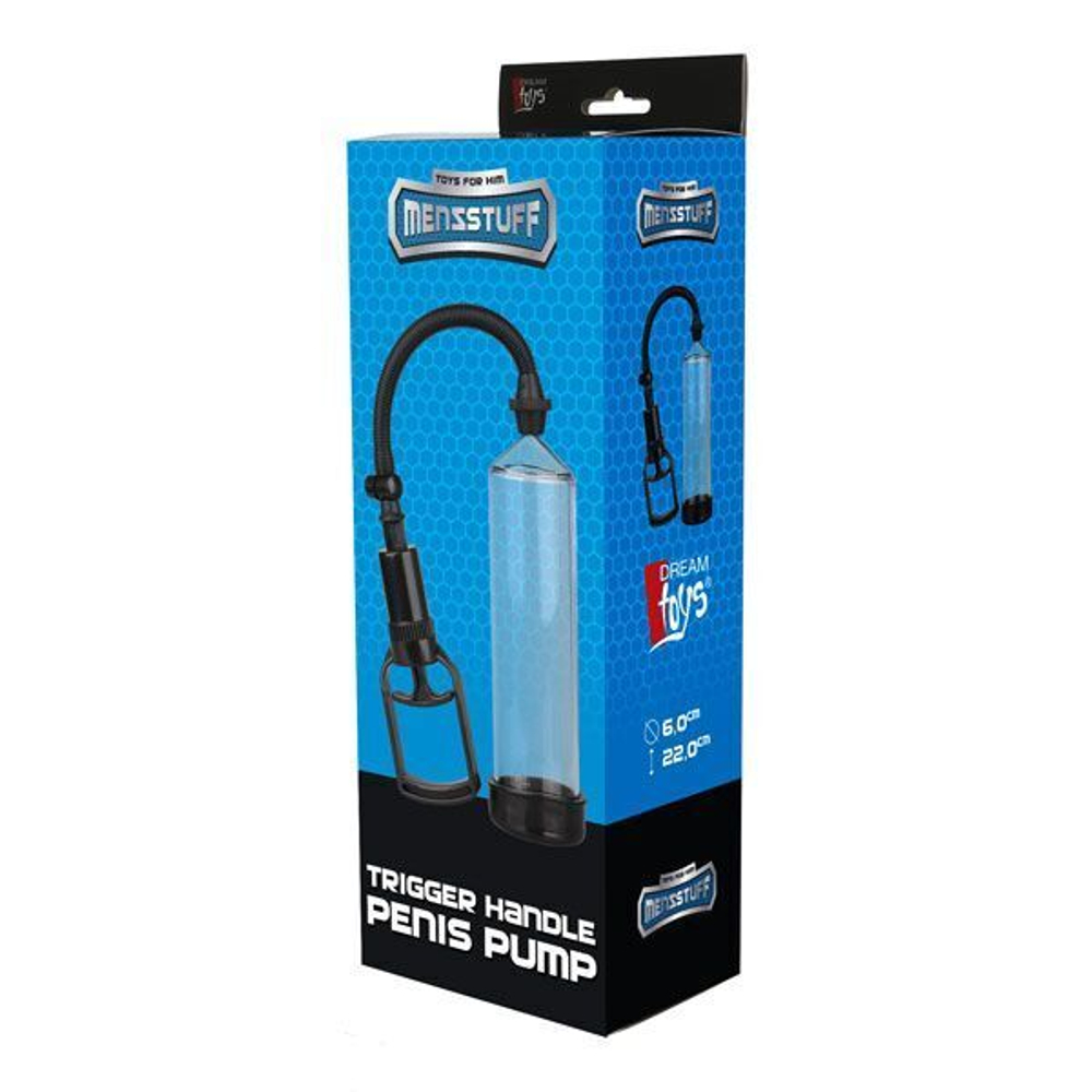 Прозрачная вакуумная помпа TRIGGER HANDLE PENIS PUMP