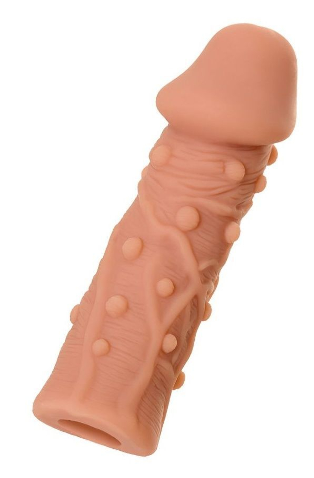 Насадка фаллического вида с венками и шишечками extreme sleeve 006 m-size - 14,7 см.