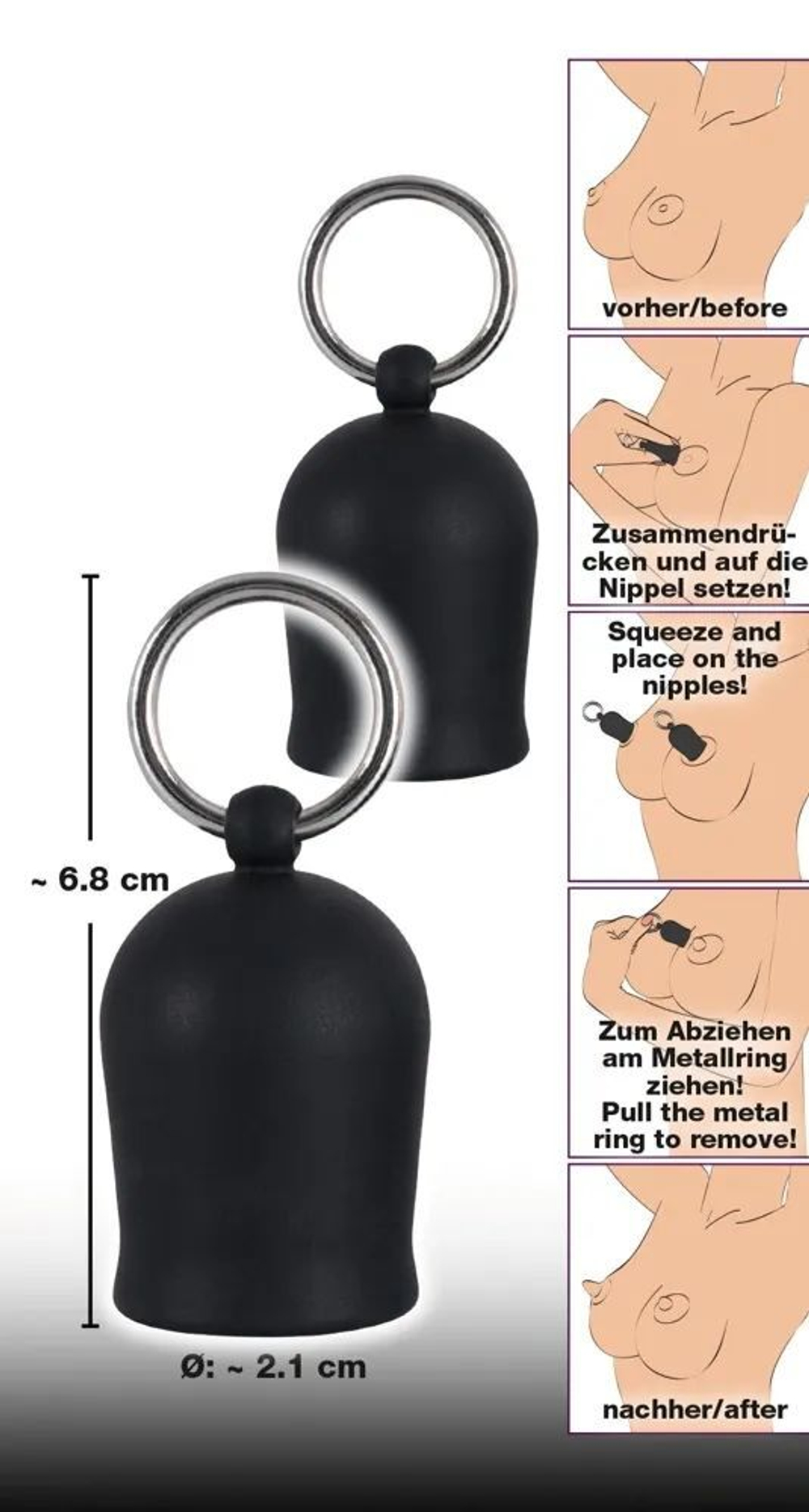 Помпы для сосков black velvets nipple suckers